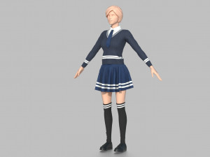 school uniform 3D 모델