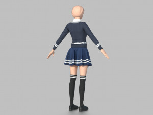 school uniform 3D 모델