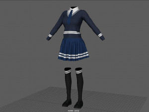 school uniform 3D 모델