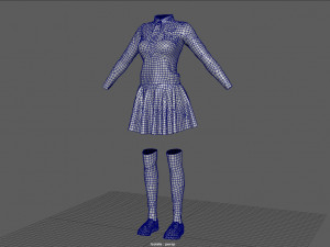school uniform 3D 모델