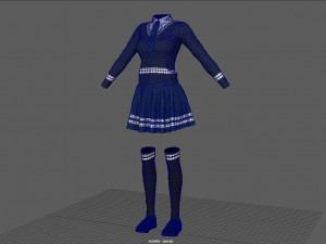 school uniform 3D 모델