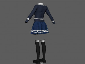 school uniform 3D 모델
