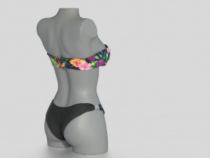 bikini 3 and hat gift Modelo 3D