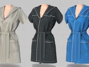 bathrobe woman 3D Model