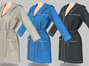 bathrobe woman 3D मॉडल