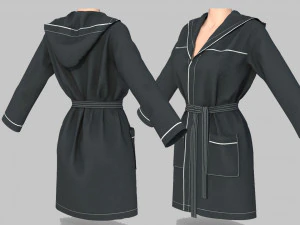bathrobe woman 3D Model