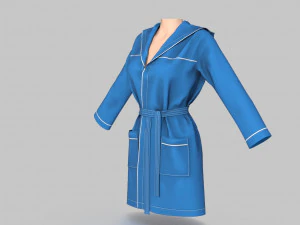 bathrobe woman 3D Model
