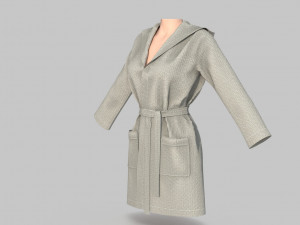 bathrobe woman 3D मॉडल