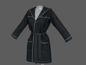 bathrobe woman 3D मॉडल