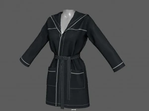 bathrobe woman 3D Model