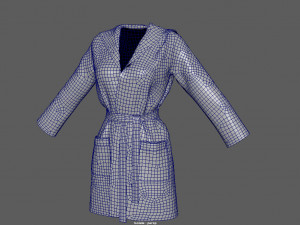 bathrobe woman 3D मॉडल
