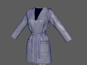 bathrobe woman 3D Model