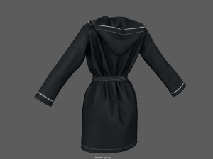 bathrobe woman 3D मॉडल