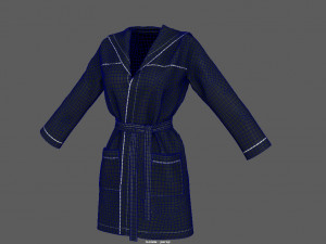 bathrobe woman 3D मॉडल
