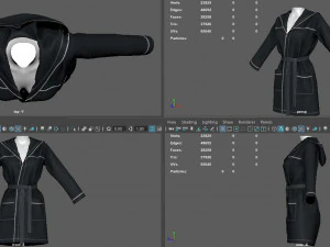 bathrobe woman 3D Model