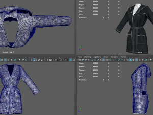 bathrobe woman 3D Model