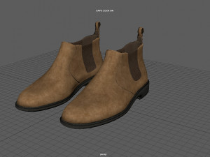leather boots 3D 模型