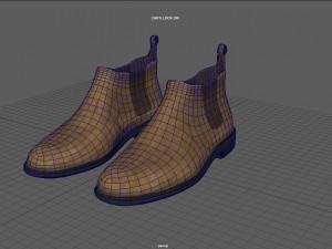 leather boots 3D 模型