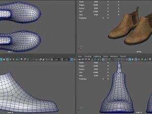 leather boots 3D Model