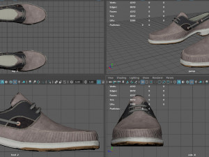 boat shoes 3D 模型