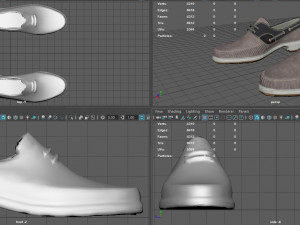 boat shoes 3D 模型