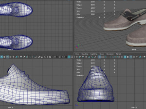 boat shoes 3D 模型