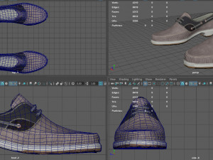 boat shoes 3D 模型