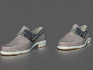 boat shoes 3D 模型