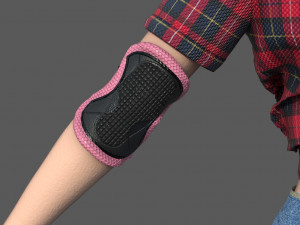 roller skater girl Modello 3D