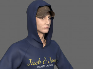 skater man 3D Model