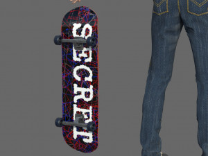 skater man 3D Model
