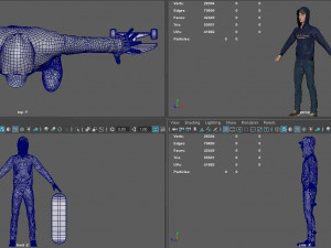 skater man 3D Model
