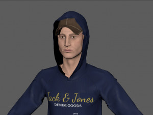 skater man 3D Model