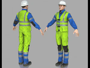 निर्माण मजदूर 3D मॉडल