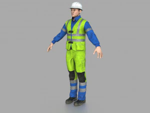 operaio edile Modello 3D