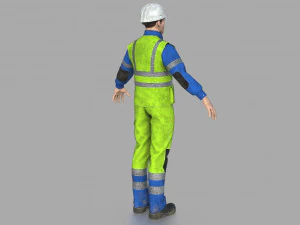 operaio edile Modello 3D