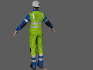 operaio edile Modello 3D