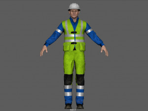 construccion worker 3D Model