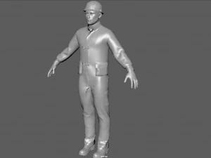 operaio edile Modello 3D