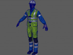 operaio edile Modello 3D