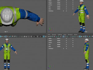 construccion worker 3D Model