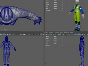 construccion worker 3D Model