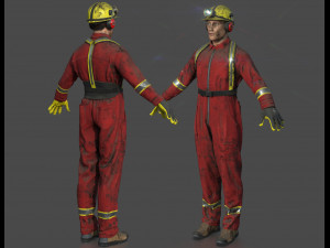 miner man Modello 3D