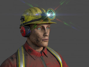 miner man Modelo 3D
