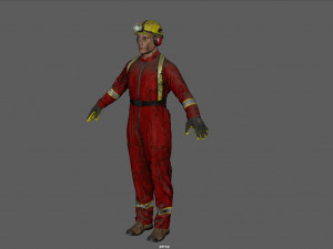 miner man Modelo 3D