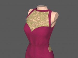 Formal dress 3D Model