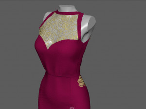 Formal dress 3D Model