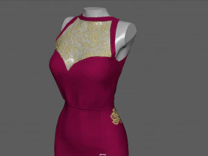 Formal dress 3D Model