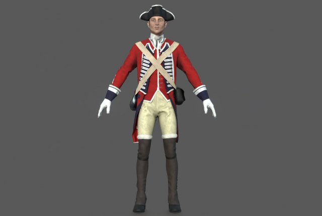 english soldier 3D Model .c4d .max .obj .3ds .fbx .stl .blend 