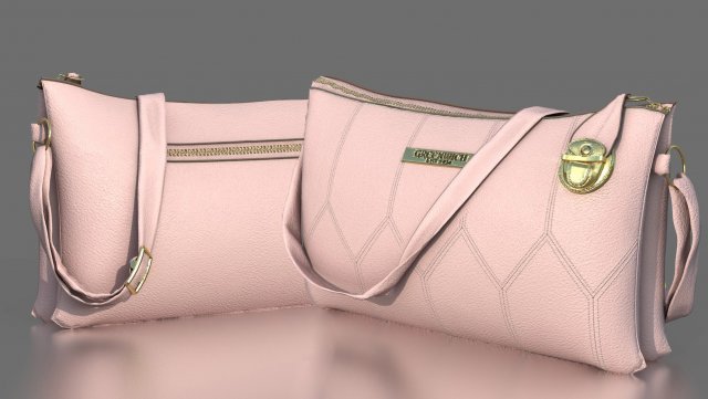 woman bag 2 3D Model .c4d .max .obj .3ds .fbx .stl .blend 